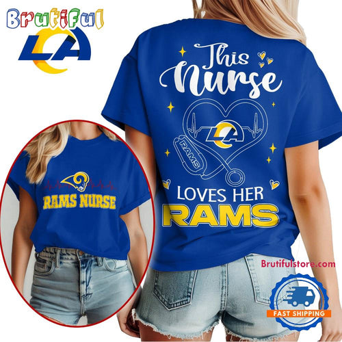NFL Los Angeles Rams Nurse Appreciation Month Limited Edition Vintage T Shirt