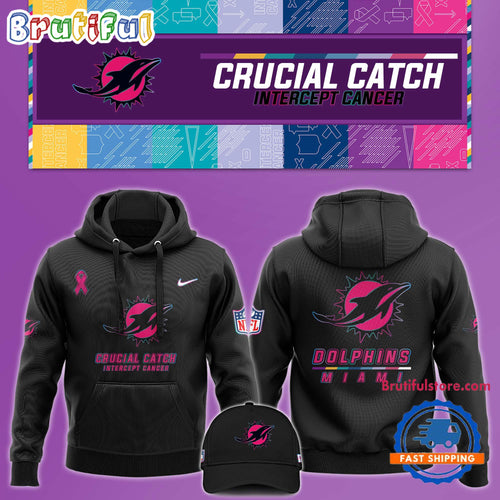 NFL Miami Dolphins Crucial Catch Pink Breast Cancer Awareness New Unisex Hoodie, Sweatshirt, T Shirt