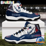 NFL New England Patriots Football Team Custom Air Jordan 11 Shoes