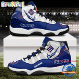 NFL New York Giants Football Team Custom Air Jordan 11 Shoes