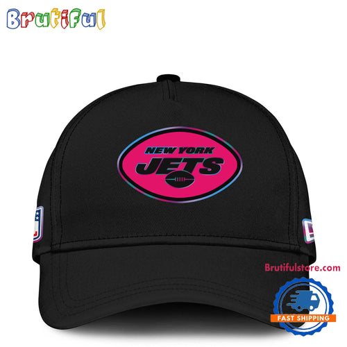 NFL New York Jets Crucial Catch Pink Breast Cancer Awareness New Football Cap Hats