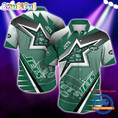 NFL New York Jets Special Football Team Star Hawaiian Shirts