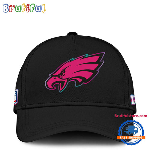 NFL Philadelphia Eagles Crucial Catch Pink Breast Cancer Awareness New Football Cap Hats