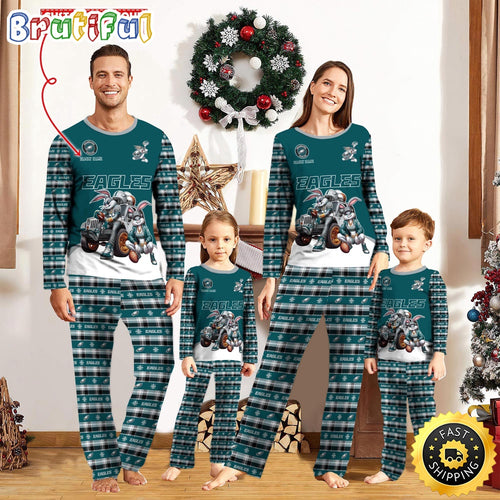 NFL Philadelphia Eagles Pajamas Bunny Sports For Family Custom Name Pajamas