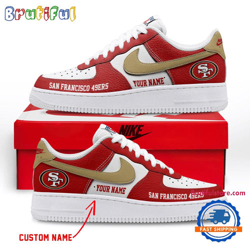 NFL San Francisco 49ers Limited Edition Personalized Air Force 1 Shoes Sneaker