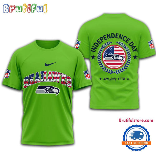 NFL Seattle Seahawks 2025 Independence Day All Over Print Shirt