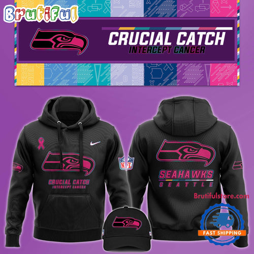 NFL Seattle Seahawks Crucial Catch Pink Breast Cancer Awareness New Unisex Hoodie, Sweatshirt, T Shirt