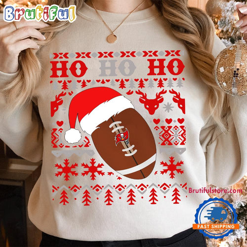 NFL Tampa Bay Buccaneers Football Santa Claus Hohoho Christmas Pattern Sweatshirt