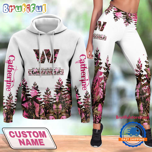 NFL Washington Commanders Special Football Hunting Hoodie And Leggings, Football Limited Hoodie Legging Set