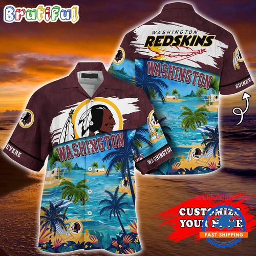 NFL Washington Redskins Palm Tree Hot Summer Hawaiian Shirt Gifts Sport Fans