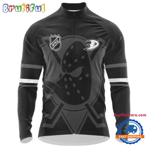 NHL Anaheim Ducks Special Mono Cycling Jersey, Hockey Team Design Jersey