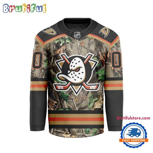 NHL Anaheim Ducks Special Realtree Camo Hunting Hockey Jersey