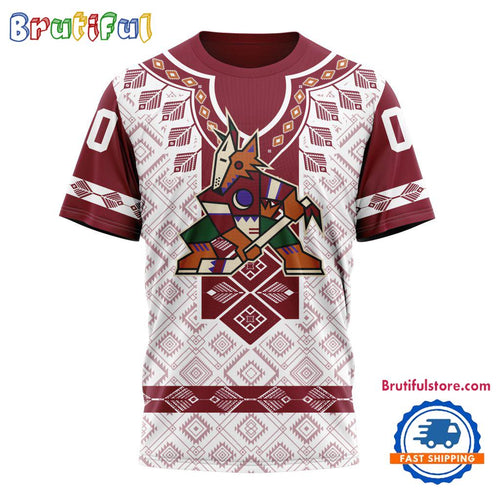 NHL Arizona Coyotes Hockey Team Native Heritage Design T Shirt, Hoodie, Sweatshirt