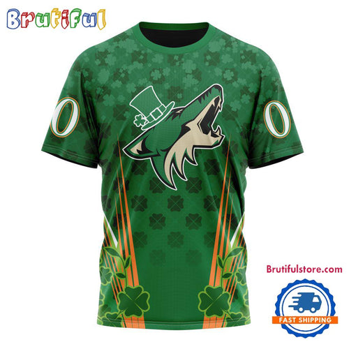 NHL Arizona Coyotes Special St. Patrick’s Day All Over Print Shirts