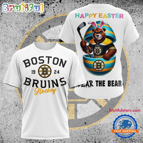 NHL Boston Bruins Hockey Team Mascot Design Happy Easter Day T Shirt