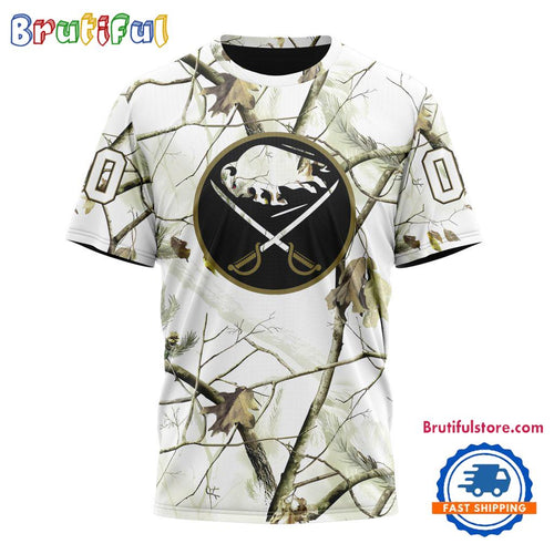 NHL Buffalo Sabres Special White Winter Hunting Camo T Shirt, Hoodie, Sweatshirt