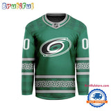 NHL Carolina Hurricanes For St.Patrick’s Day Limited New Hockey Jersey