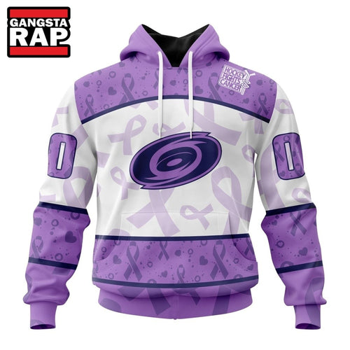 NHL Carolina Hurricanes Special Lavender Fight Cancer Hoodie, T Shirt