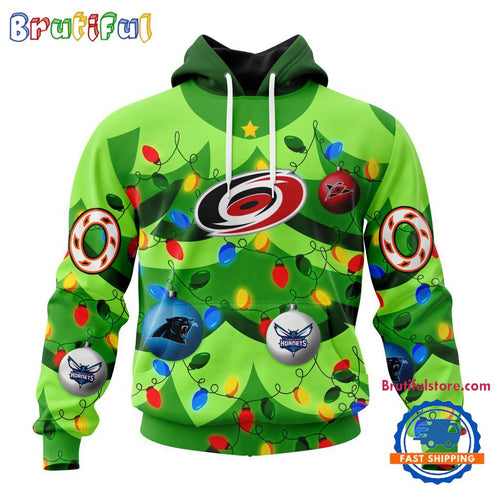 NHL Carolina Hurricanes Specialized Christmass Tree Color And City’s Sport Teams Hoodie, Sweatshirt, T Shirt