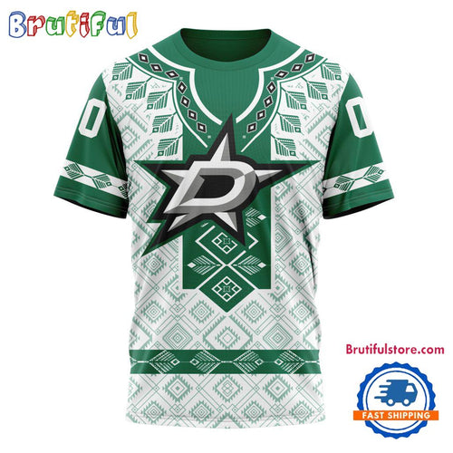 NHL Dallas Stars Hockey Team Native Heritage Design T Shirt, Hoodie, Sweatshirt