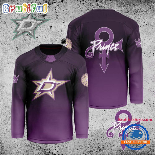 NHL Dallas Stars Personalized Prince Night Hockey Jersey