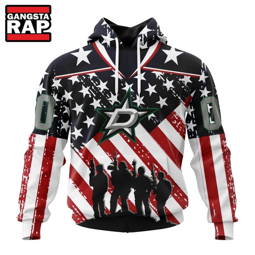 NHL Dallas Stars Specialized Kits For Honor USS Military Hoodie, T Shirt