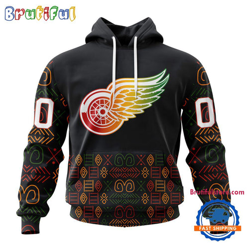 NHL Detroit Red Wings Special Design For Black History Month Hoodie, TShirt, Sweatshirt