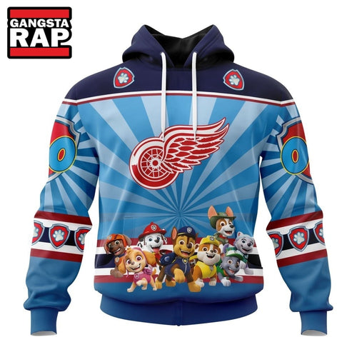 NHL Detroit Red Wings Special Paw Patrol Kits Hoodie, T Shirt