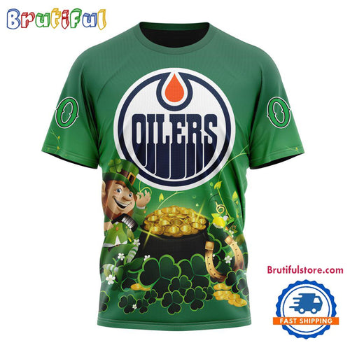 NHL Edmonton Oilers Personalize St. Patrick’s Day Hockey Team T Shirt, Hoodie, Sweatshirt