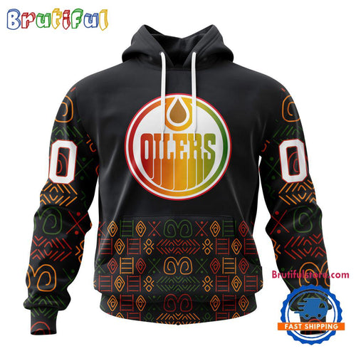 NHL Edmonton Oilers Special Design For Black History Month Hoodie, TShirt, Sweatshirt