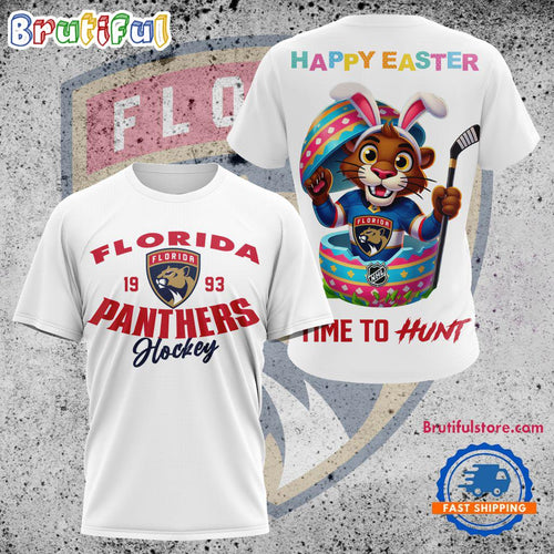 NHL Florida Panthers Hockey Team Mascot Design Happy Easter Day T Shirt