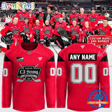 NHL Los Angeles Kings Special LA Strong 2025 Red Hockey Jersey