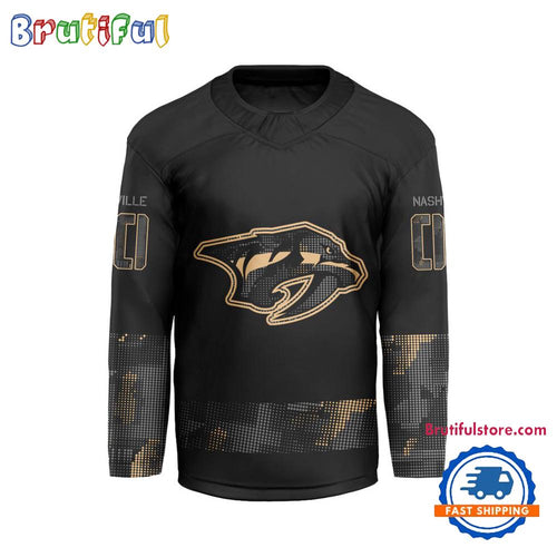 NHL Nashville Predators Military Appreciation Design Hockey Jersey