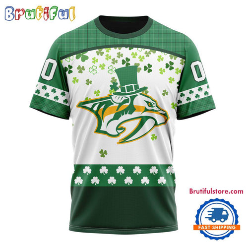 NHL Nashville Predators St. Patrick’s Day For Hockey Fans New Design T Shirt