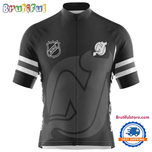 NHL New Jersey Devils Special Mono Cycling Jersey, Hockey Team Design Jersey