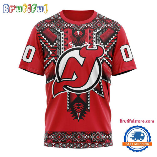 NHL New Jersey Devils Special Native American Heritage Design T Shirt, Hoodie, Sweatshirt
