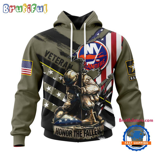 NHL New York Islanders Special Hockey Honor Veterans And Their Families Hoodie, TShirt, Sweatshirt