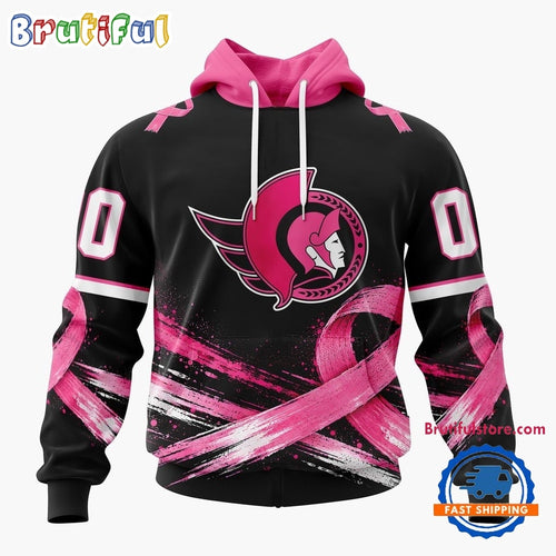 NHL Ottawa Senators 2026 Hockey Pink Fights Breast Cancer Design Hoodie, TShirt, Sweatshirt