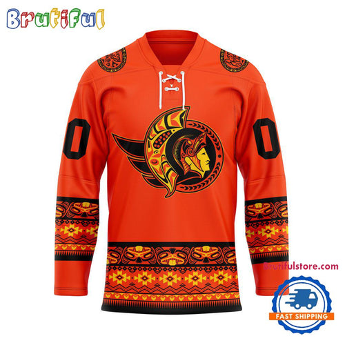NHL Ottawa Senators National Day For Truth And Reconciliation Design Hockey Jersey, Sport Jersey Shirt