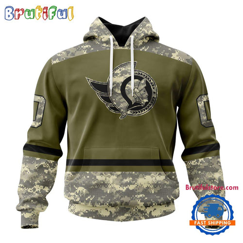NHL Ottawa Senators Special Veterans Military Appreciation Hoodie, TShirt, Sweatshirt