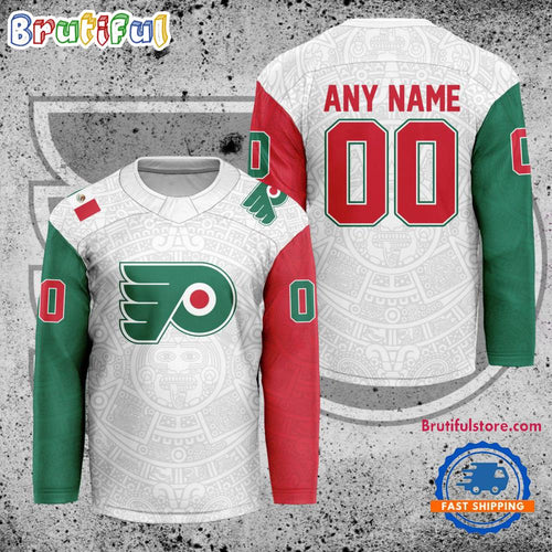 NHL Philadelphia Flyers Personalized Mexican Heritage Hockey Jersey