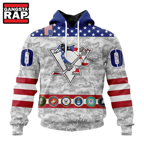 NHL Pittsburgh Penguins Armed Forces Appreciation Design Hoodie, T Shirt