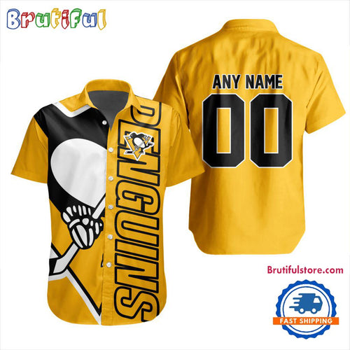 NHL Pittsburgh Penguins New Design Hawaiian Shirt, Hockey Team Button Shirt