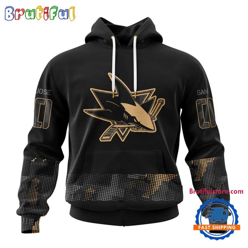 NHL San Jose Sharks Veterans Military Appreciation Design Hoodie, Sweatshirt, TShirt