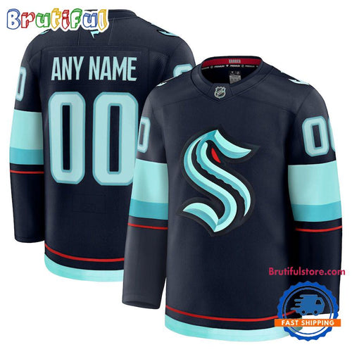 NHL Seattle Kraken Home Premium Custom Hockey Jersey