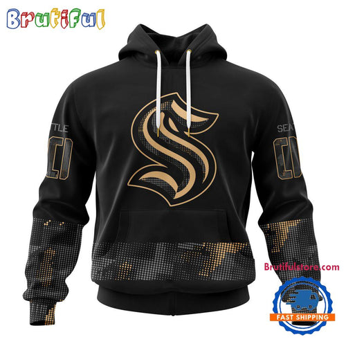 NHL Seattle Kraken Veterans Military Appreciation Design Hoodie, Sweatshirt, TShirt