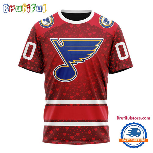 NHL St. Louis Blues Hockey Team Gift For Valentines Day TShirt, Sweatshirt, Hoodie