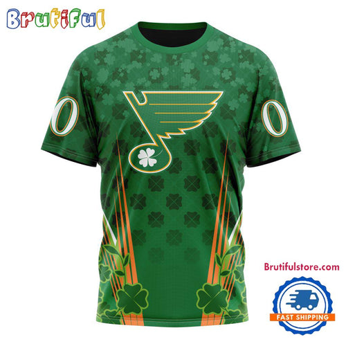 NHL St. Louis Blues Special St. Patrick’s Day All Over Print Shirts