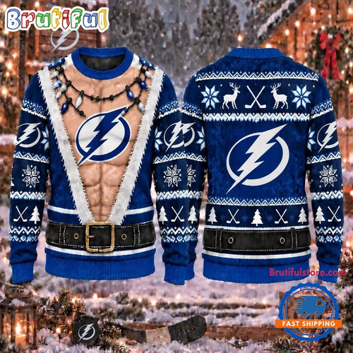 NHL Tampa Bay Lightning Funny Body Christmas Ugly Sweater