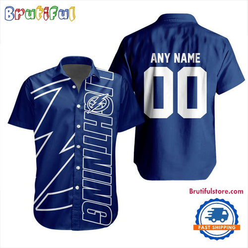 NHL Tampa Bay Lightning New Design Hawaiian Shirt, Hockey Team Button Shirt